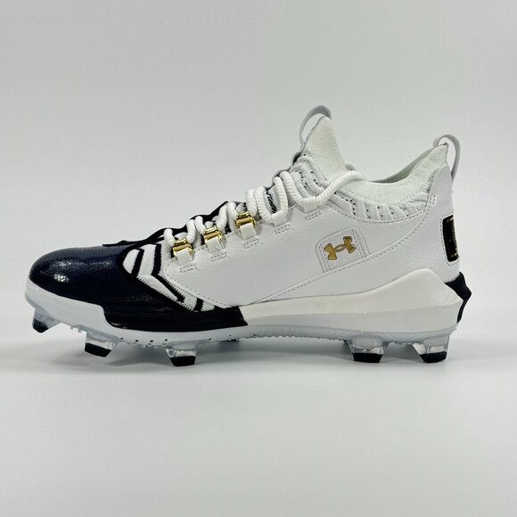 Under Armour Harper 9 Pro TPU \'White Metallic Gold\' 3027444-102 Baseball Multi S main image 5